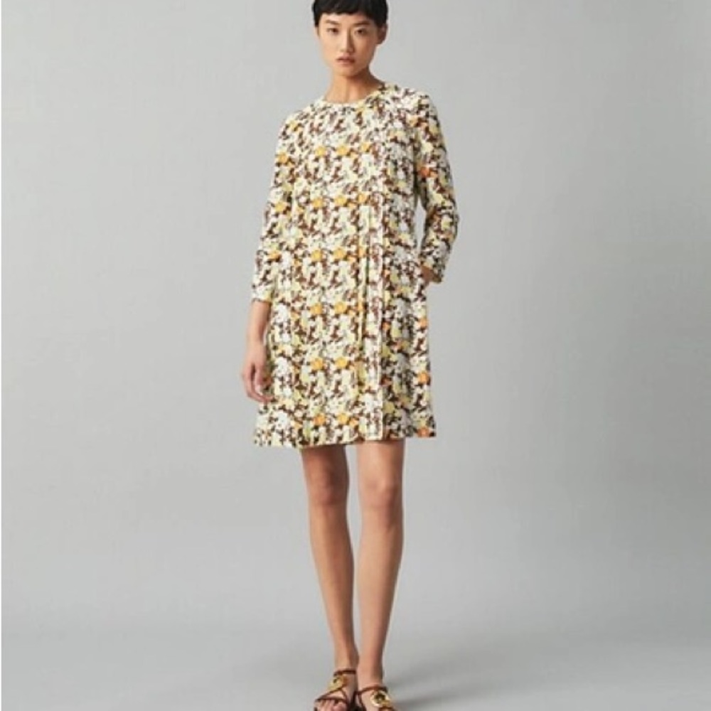 Tory Burch silk wool challis swing dress- like new